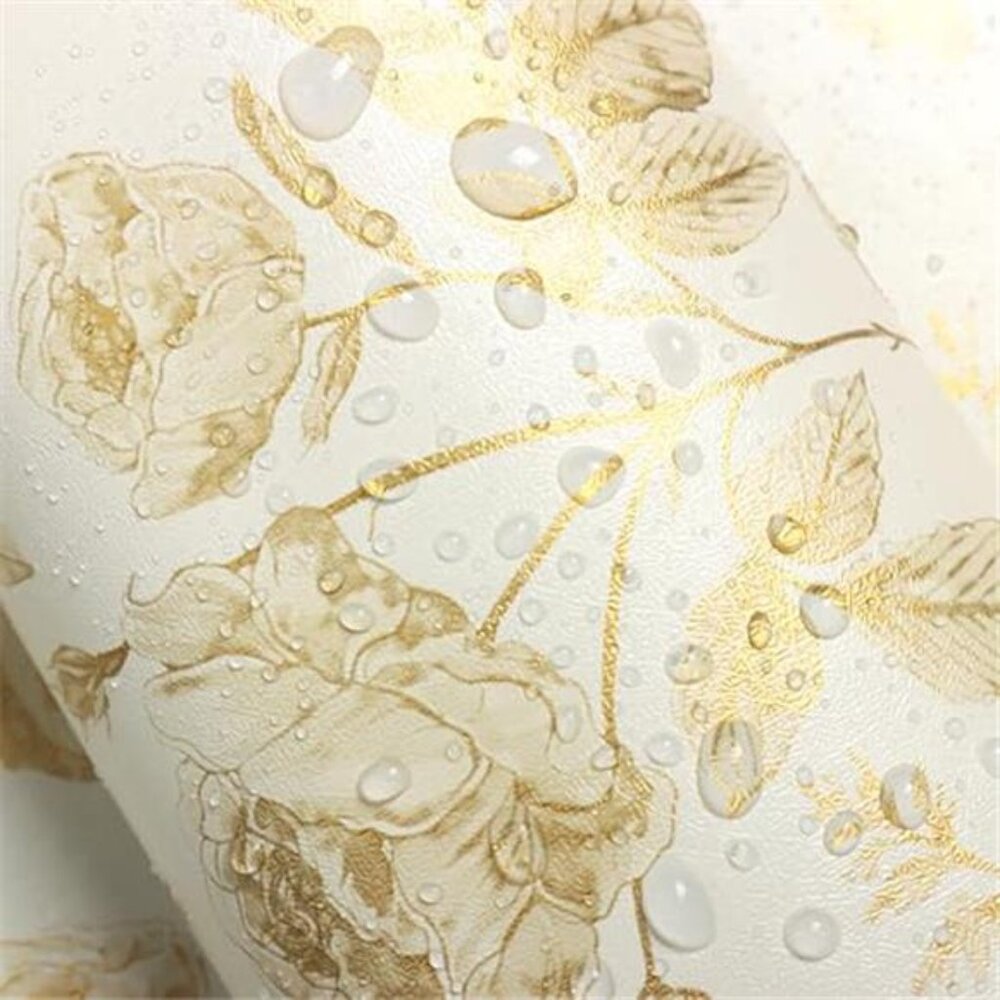 16.9" x118" Boho Floral Peel and Stick Wallpaper Yellow Brown Flower Leaf - Picture 7 of 7